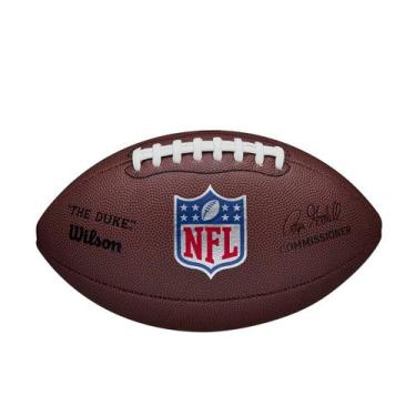 Imagem de Bola Futebol Americano Wilson NFL Duke Pro WTF1825XBBRS Marrom/Vermelh
