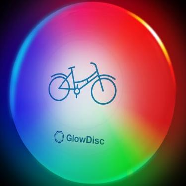 Imagem de GlowDisc Frisbee de disco voador com luz LED, designs fofos, ativado por movimento, impermeável, presente interno/externo, leve, para meninos, meninas, crianças de todas as idades