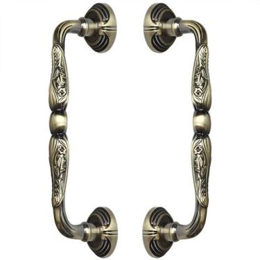 Imagem de Puxador Duplo Madrid 275mm Bronze Antigo Porta Pivotante