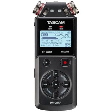 Imagem de TASCAM DR-05XP - Gravador de Campo Portátil com Interface de Áudio USB-C - 32 Bits Flutuantes - Estéreo Digital para Música, Som, Voz e Podcasting