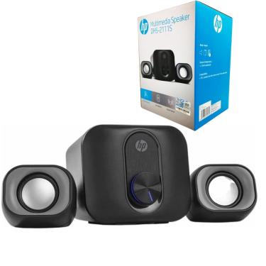 Imagem de Caixinha De Som HP Speaker USB P2 Para Pc Notebook DHS-2111S