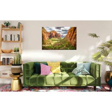 Imagem de Arte de parede de paisagem de Utah para casa Parque Nacional de Zion em tela impressa decoração de parede imagens selvagens pinturas naturais pôster moldura esticada sala de jantar quarto decoração