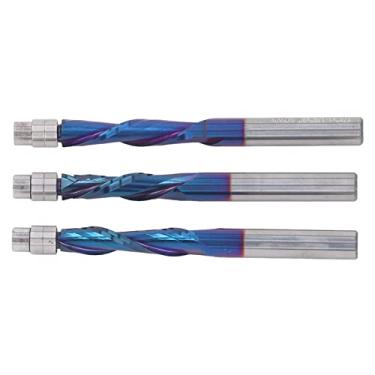 Imagem de Conjunto Incisivo de Bits do Roteador de Acabamento de Carboneto Cimentado, 3pcs para Cima Cortador de Moagem, para Madeira Compensada MDF de Madeira, Portas de Banheiro