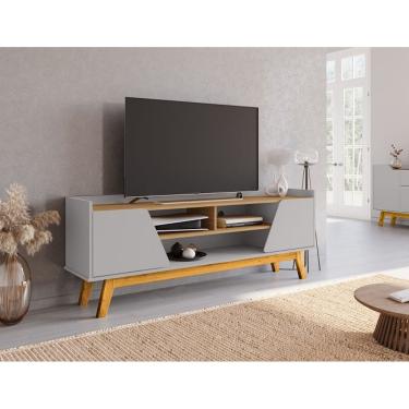 Imagem de Rack Turim 1.6 Off White/Cinamomo - Bechara Móveis