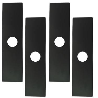 Imagem de YSNEHSN Pacote com 4 lâminas de corte de 20,32 cm x 5,1 cm de diâmetro do furo de 2,5 cm para substituição Ryobi 613223 Echo 720-237-001 Stihl 4133-713-4101 Maruyama 216062 Green Machine 237001