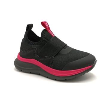 Imagem de Klin, Tênis Esportivo Menina Klin Slip On Way Preto/Rosa 354003 Tamanho:29;Cor:Preto