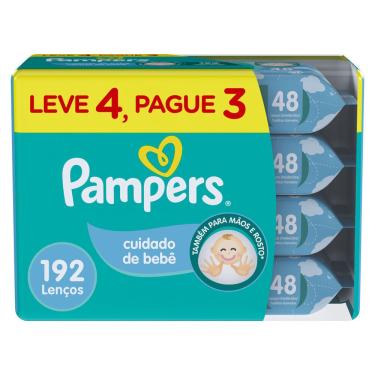 Imagem de Lenços Umedecidos Pampers Cheirinho 192 Unidades