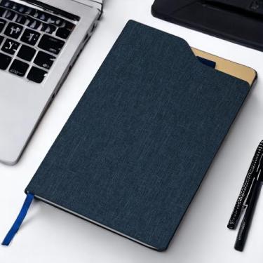 Imagem de Caderno com Capa Dura e Folhas Pautadas Preto