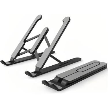 Imagem de Suporte para Notebook Ajustável Dobrável Feito com Metal+ABS - 9H, 1 U