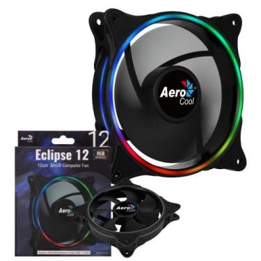 Imagem de Cooler Fan Aerocool Eclipse 12 Para Gabinete Ring Lighting Led Rgb Com