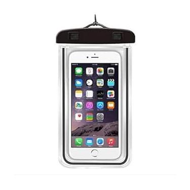 Imagem de Kit 2 Unid Capa Case Bolsa Prova D'Água Impermeável para Celular com Alça Universal Até 6.5 Polegadas