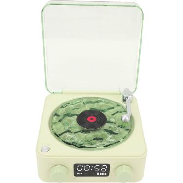 Imagem de Caixa de Som Vitrola Toca Disco Alto Falante Bluetooth Cartao Tf Recarregavel Usb Portatil Musica 