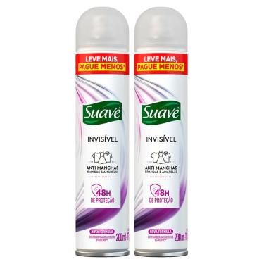 Imagem de Kit 2 Desodorante Suave Invisível Aerossol Antitranspirante 48h 200ml