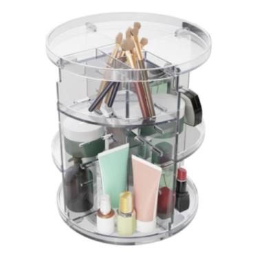 Imagem de Organizador Maquiagem Giratório My Box 23,5x23,5x30cm - Lyor - Rojemac
