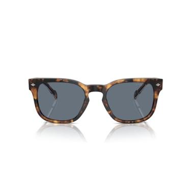 Imagem de Óculos de Sol Vogue Eyewear Polarizado 0VO5571S 28194Y Tam 53 / Marrom Claro Havana - Lentes Azul