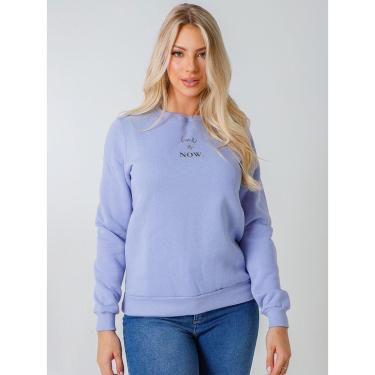 Imagem de Blusa Feminina Moletom Gola O-Feminino