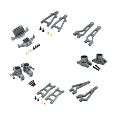 Imagem de simhoa 1: 20 RC Car Metal Upgrade Kits, Upgrade Acessórios para 1/20 20208 C8811 RC Car Sturdy RC Car Model Peças de reposição, Cinza
