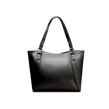 Imagem de Bolsa Feminina Tote Rebite Preta - Bagaggio, G, Preto