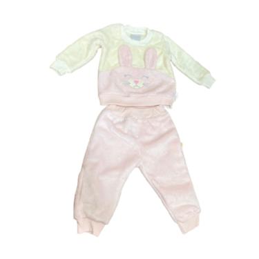 Imagem de Conjunto Bebê Menina Pelo Blusa Bordada Calça Paraiso 14657