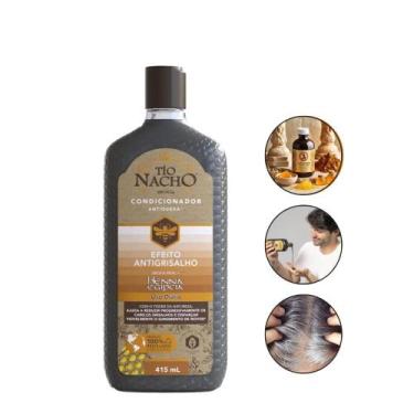 Imagem de Condicionador Antigrisalho Escurece os Fios Tio Nacho 415ml