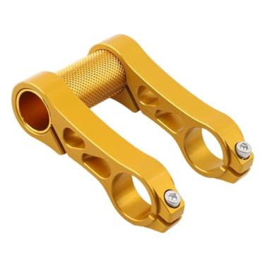 Imagem de harayaa Extensores de guidão de bicicleta, extensão de guidão, resistentes, ajustáveis, suporte, extensores de elevação de mesa de bicicleta para ciclismo, Ouro