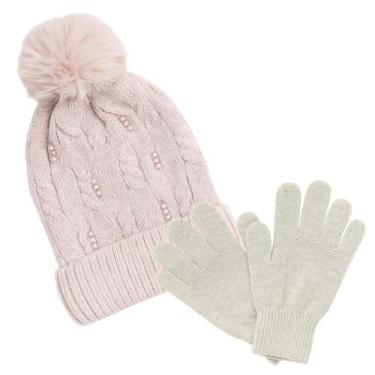 Imagem de Kit Inverno Feminino Touca Térmica e Luvas Touchscreen - Estilo, Confo