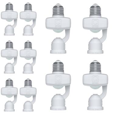 Imagem de Kit 10x Sensor de Presença Com Fotocélula 6 em 1 Multifunções E27 Bivolt