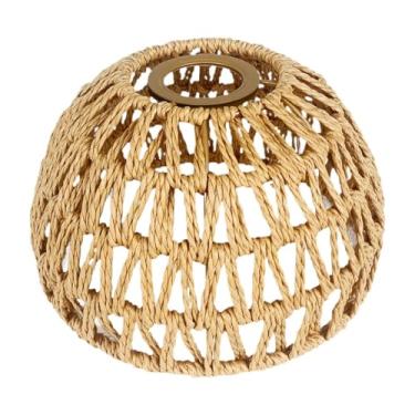 Imagem de MFMEXUL Abajur de Corda de Papel Trançado, Capa de Lâmpada, Abajur Pendente Falso, Capa de Lâmpada de Teto para Decoração de Cozinha Ou Sala de Estar