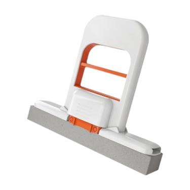 Imagem de AFXGUSD Mop Compacto Autotorcedor com Barra de Compressão E Cabeça de Esponja, Forte Absorção para áreas Estreitas, Branco Laranja, Tamanho real