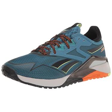 Imagem de Reebok Tênis masculino Nano X2 Tr Adventure Cross Trainer, Laranja/preto/amarelo ácido solar, 11.5