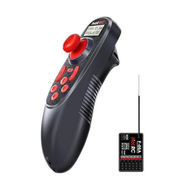 Imagem de GLOBACT DS-600 6CH 2.4G RC Transmitter & F-06A Receiver with DS 600 PWM Remote Control 6 Channel RC Controller for RC Car Trawl Boat Fishing Boat