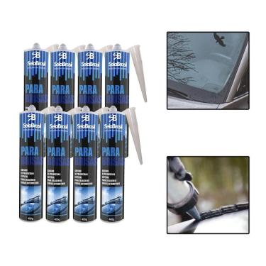Imagem de Kit 8 Cola Tubo Para Brisa Janela Vidro Adesivo Automotivo