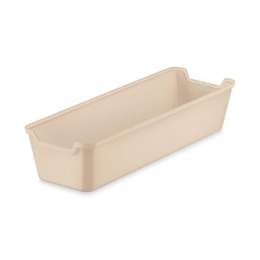Imagem de [Monte seu KIT] Caixa Organizadora Bandeja Multiuso Modular para Gavetas, Maquiagem, Bancadas, Armários, Cozinha, Geladeira e Banheiro (Capuccino, 8.5x25.5cm)