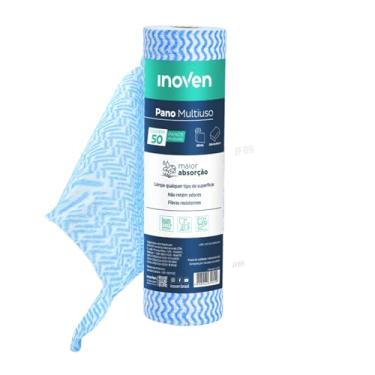 Imagem de Pano Multiuso Bobina Perfex Rolo Lavavel 28cm X 25m Azul