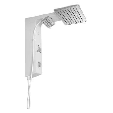 Imagem de Chuveiro Hydra Falls Eletrônico Branco/Cromado, 127v