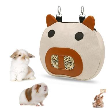 Imagem de Bolsa alimentadora de feno Zhilishu Rabbit para cobaia Bunny Brown