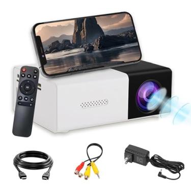 Imagem de Mini projetor YG300, Full HD 1080P, projetor de filmes portátil de baixo ruído para home theater, projetor de vídeo compatível com laptop/DVD/telefone/HDMI/unidade USB/jogos/PC/áudio, ambientes