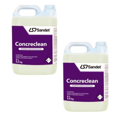 Imagem de 2 Concreclean Remove Minério Agarrado 5l Sandet Detergente