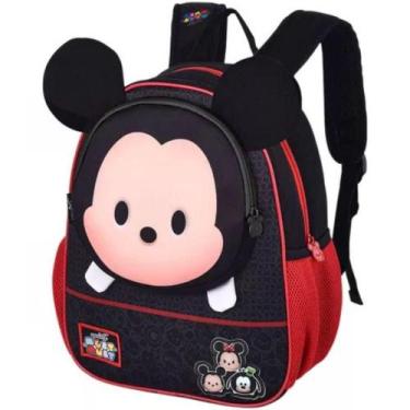 Imagem de Mochila Escolar Infantil Costas Mickey Orelhinhas 3d Resistente Divers