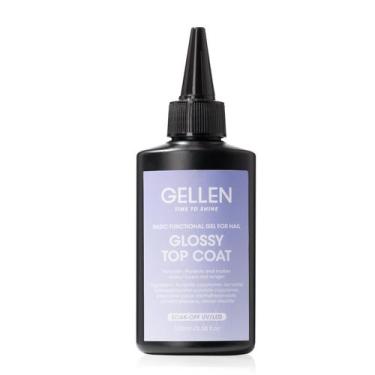 Imagem de Gel Top Coat GELLEN No Wipe 100 ml de alto brilho e longa duração
