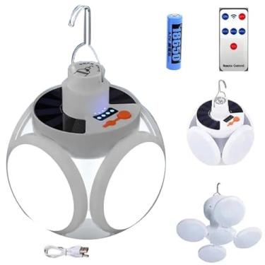 Imagem de Lanterna de Acampamento LED Solar, Iluminaria De Emergencia Recarregável, Camping Lâmpada, Portátil Com Gancho De Suspensão Solar Pesca luz, Multiuso Camping Casa Acampamento Quintal Jardim Garagem