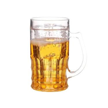 Imagem de Baoblaze Caneca de cerveja falsa, copo de gelo, adereços práticos e engraçados, copo grande de água 420ml reutilizável para clube, escritório, inauguração de