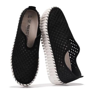 Imagem de Project Cloud Mocassins Plataforma Femininos - Sapatos Leves De Primavera Femininos - Sapatos Casuais Sem Cadarço - Tênis Da Moda Antiderrapantes - Calçados Femininos Com Palmilha De Couro (Narciso