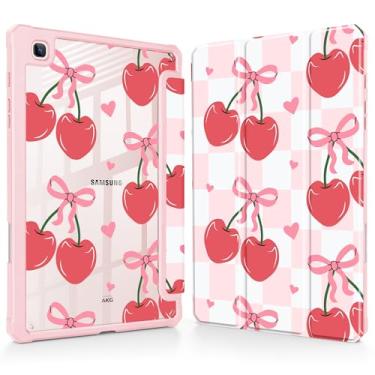 Imagem de Mektron Capa para Samsung Galaxy Tab S6 Lite 10,4 polegadas 2024/2022/2020 com suporte para caneta S, visualização em vários ângulos com capa à prova de choque, capa transparente + suporte de três