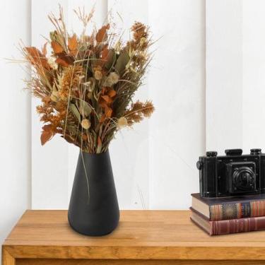 Imagem de Arranjo de Flores Secas Sala Pinterest Pampas Exótico + Vaso - Tem Flo
