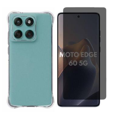 Imagem de Capa + Pelicula Gel Privativa Compativel Moto Edge 60 5G