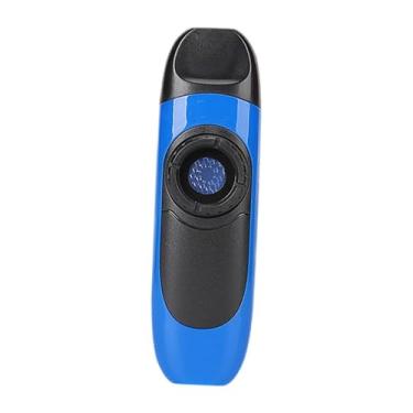 Imagem de oshhni Instrumento musical kazoo portátil com corda de pescoço, bom companheiro de boca kazoo com membranas para prêmio, Azul