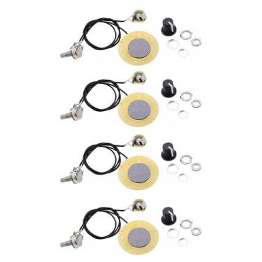 Imagem de Kit de fiação de captador de transdutor piezo de guitarra de 50 mm com conector de saída de 6,35 mm para violão, violino, ukulele, bandolim