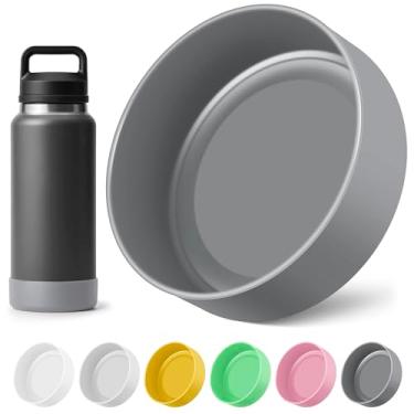 Imagem de Diumepo Bota de garrafa de água de silicone para garrafa de água YETI Rambler de 1,020 g, protetor inferior de manga de silicone antiderrapante acessórios para YETI Rambler 1,020 g, livre de BPA