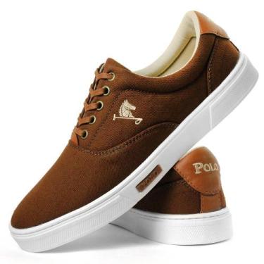 Imagem de Sapatênis Masculino Tênis Casual Polo Joy - Café, 42, Café